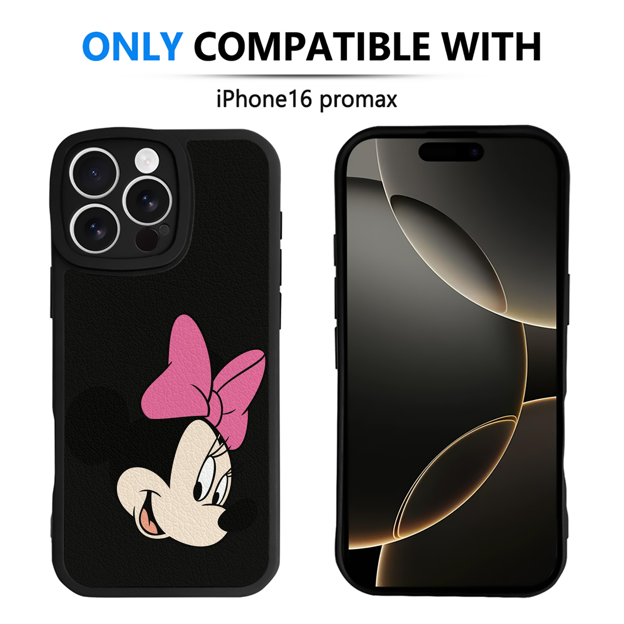 （画像用） ミッキーマウス Mickey Mouse 【iPhone 16シリーズ対応】シリコンスマホケース（レザー調） 材質：シリコン
